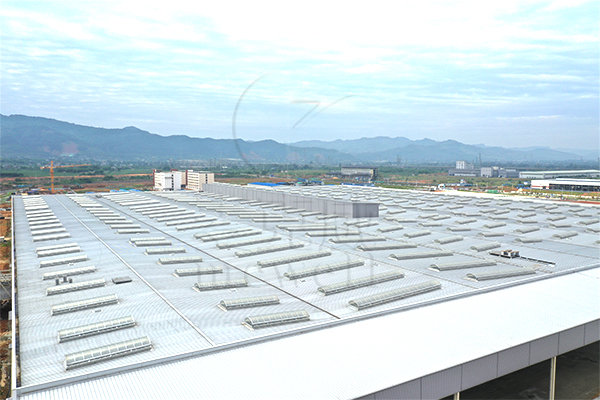 圓拱型電動通風采光天窗