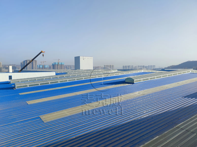 宇航級寬幅鈦合金板材、帶箔材建設項目一板材生產線建設工程（1850mm軋機廠房和設備基礎）-陜西圓拱型采光排煙天窗